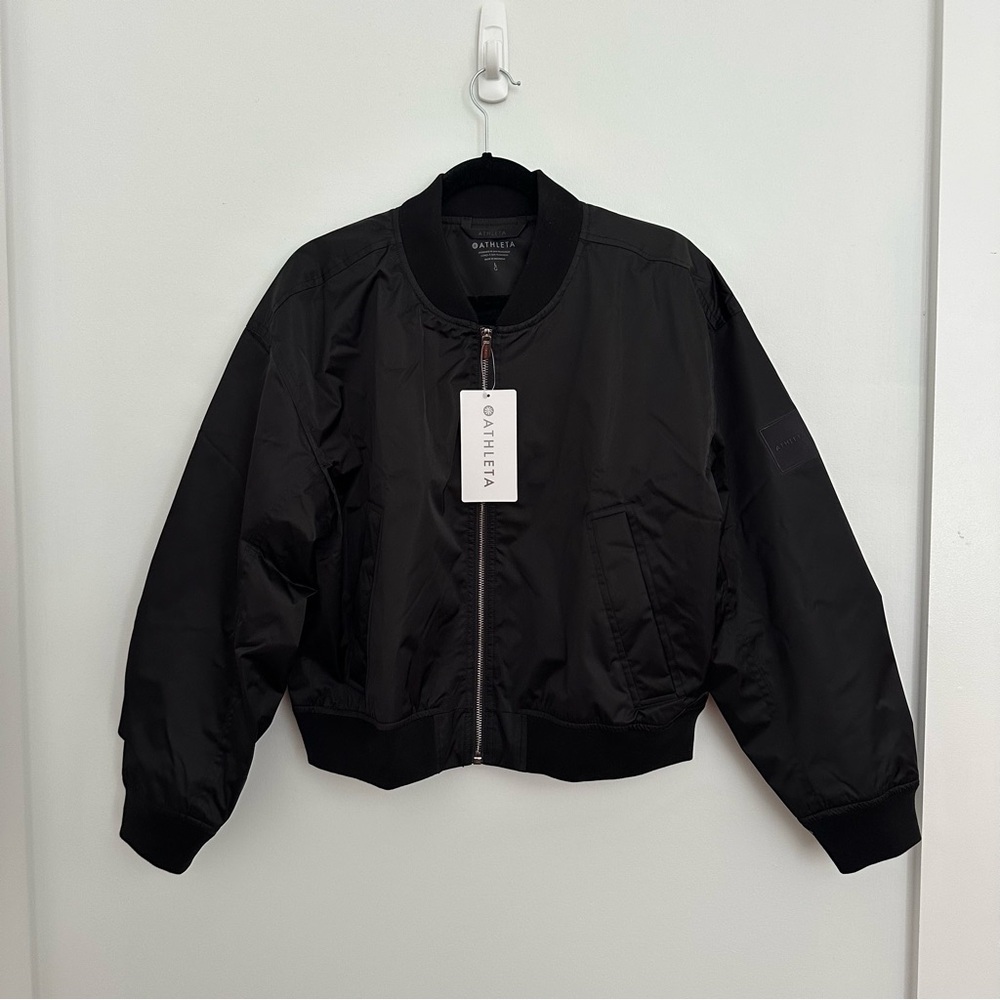 NWT Flex Bomber Women's Black Bomber Jacket size L - Picture 8 of 11